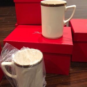 Pickard coffee mugs brand new 24k gold